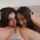 lesbian threesome brunette