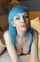 blue hair tall gorgeous