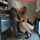 blowjob behind bar cumshot