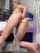 fisting blonde giant dildo
