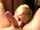 blonde hair licking balls giving head
