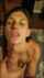 brunette skinny facial