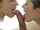 blowjob threesome brunette