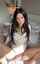 spread brunette lady
