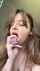 long tongue ahegao face spit play