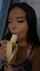 asian girl banana sucking banana