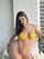 curvy thicc yellow bikini