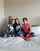 threesome brunettes beauties