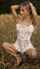sundress outdoors stretching