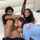 threesome brunette glasses