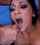 brunette cumshot cum in mouth