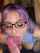 blowjob purple hair tongue