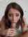 pov blowjob brunete