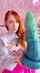 large dildo redhead