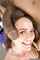 brunette white girl smile