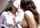lesbian brunette kissing