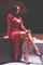 curves clothed red dress