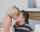 kissing blonde mommy