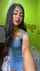 black hair fitted dress dancing