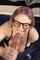 nerdy big tits blowjob