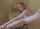 white hair girl getting backshot doggy