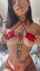 asian bikini red