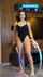 bodysuit hula hoop brunette