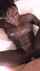 ebony facial cum on face