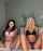 blonde bikini blak lingerie