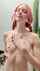 redhead petite shower