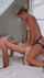 pegging blonde strapon