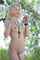nude blonde outdoors