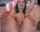 green haired dyed hair shaved pussy