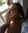 brunette eye contact standing doggy