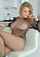 blonde tease fishnet
