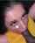 dark hair blowjob yellow shirt