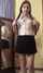 dark hair petite skirt