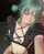 amateur green hair goth