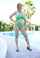 bikini redhead outside