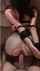 brunette doggy tied