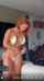 redhead bikini black cat