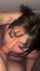 dark hair tattoo piercing