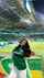 beautiful football fan pretty