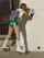 roller skates teen green hotpants