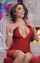 red dress milf brunette