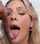 blonde blowbang facial