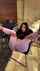 yoga pants butt twitch black hair