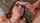 glasses brunette cumshot