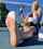 blonde pretty feet sweaty