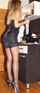 blonde mini dress stockings